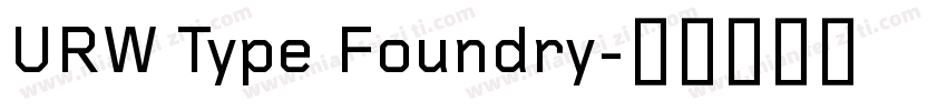 URW Type Foundry字体转换